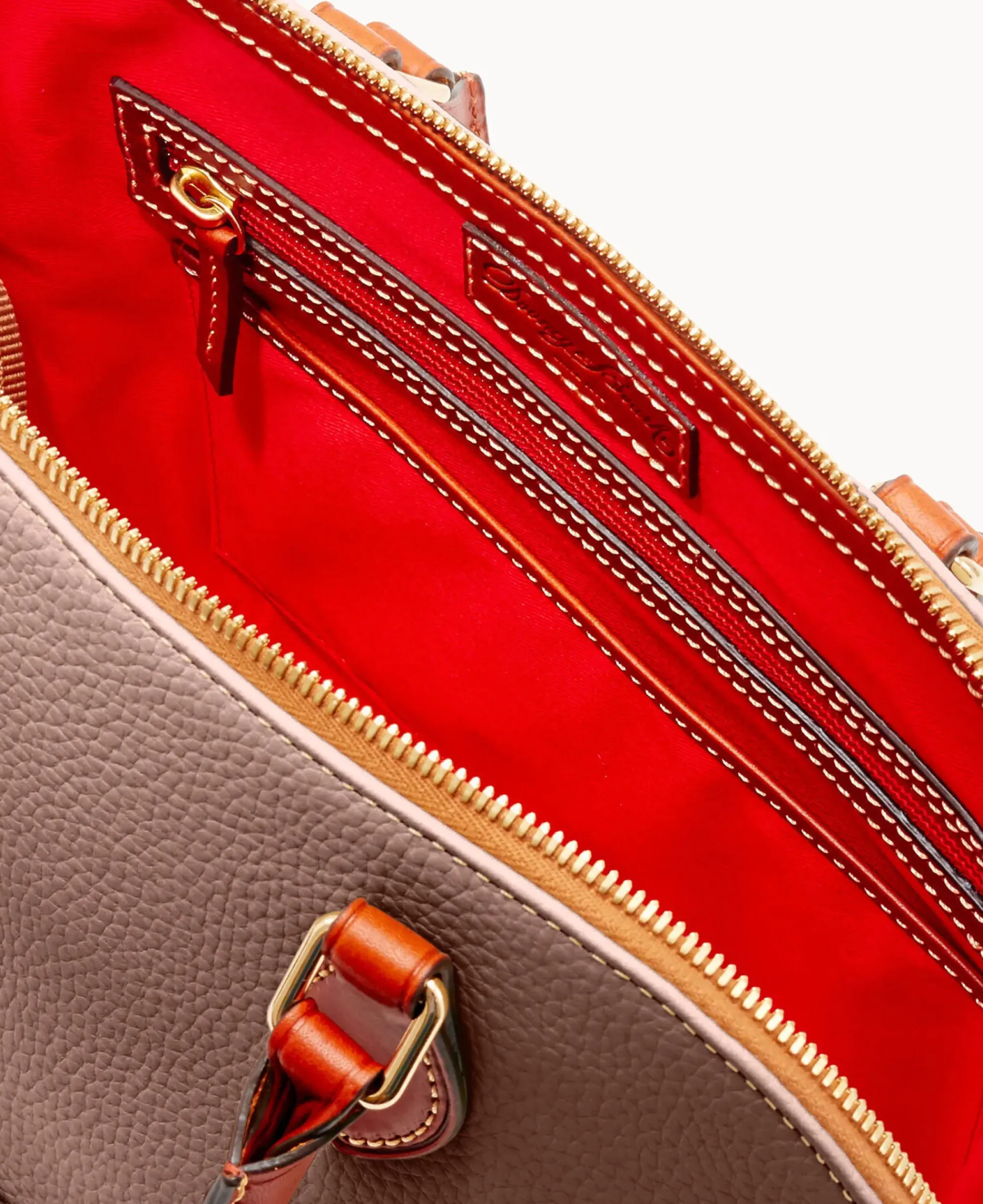 Dooney & Bourke The Pebble Grain Collection|Ready For the Getaway<Pebble Grain Zip Zip Satchel Elephant