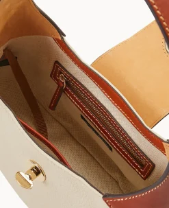 Dooney & Bourke The Pebble Grain Collection|The Pebble Turnlock Collection<Pebble Turnlock Hobo 26 Bone