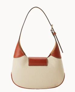 Dooney & Bourke The Pebble Grain Collection|The Pebble Turnlock Collection<Pebble Turnlock Hobo 26 Bone