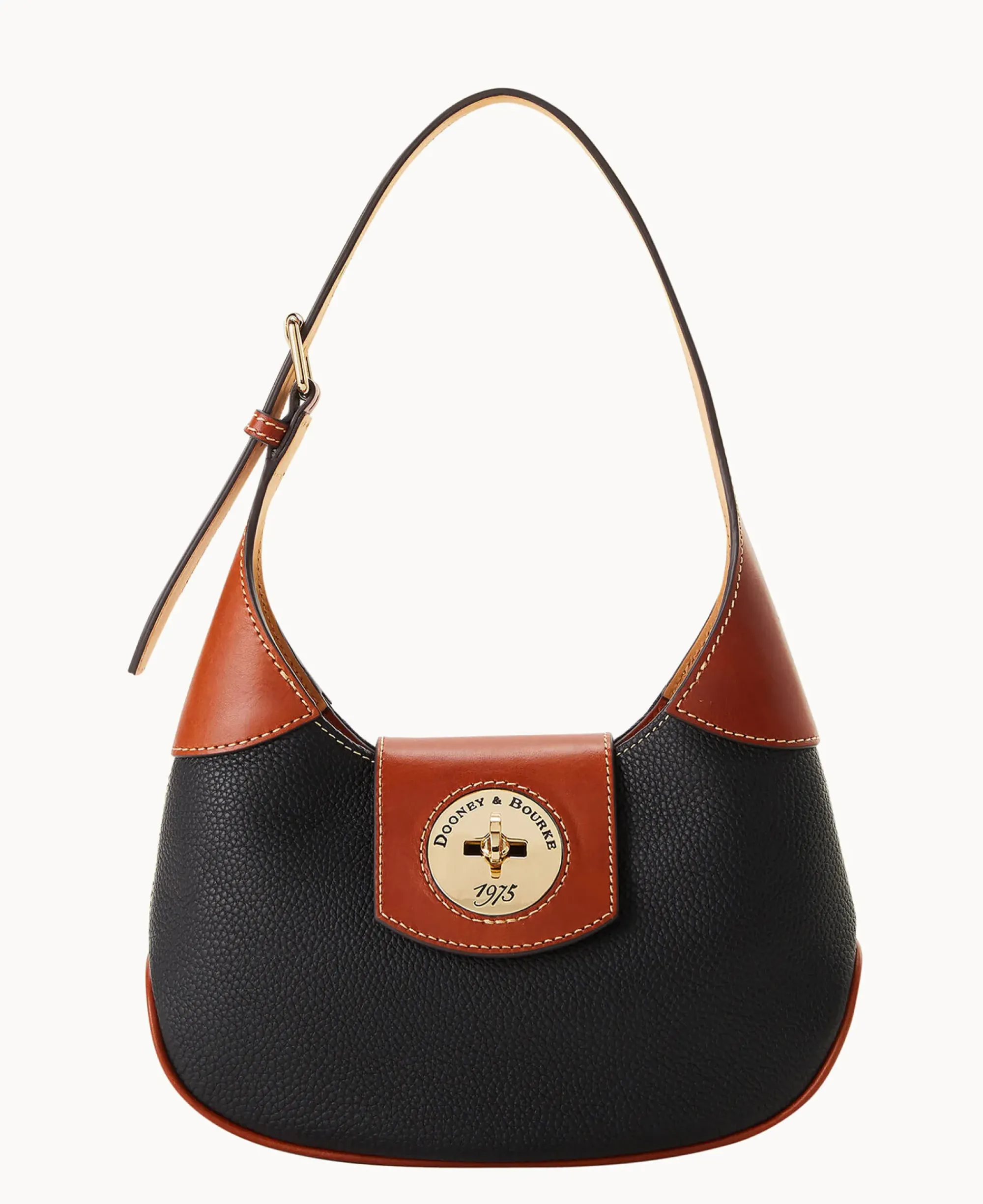 Dooney & Bourke The Pebble Grain Collection|The Pebble Turnlock Collection<Pebble Turnlock Hobo 26 Black