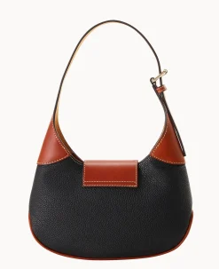 Dooney & Bourke The Pebble Grain Collection|The Pebble Turnlock Collection<Pebble Turnlock Hobo 26 Black