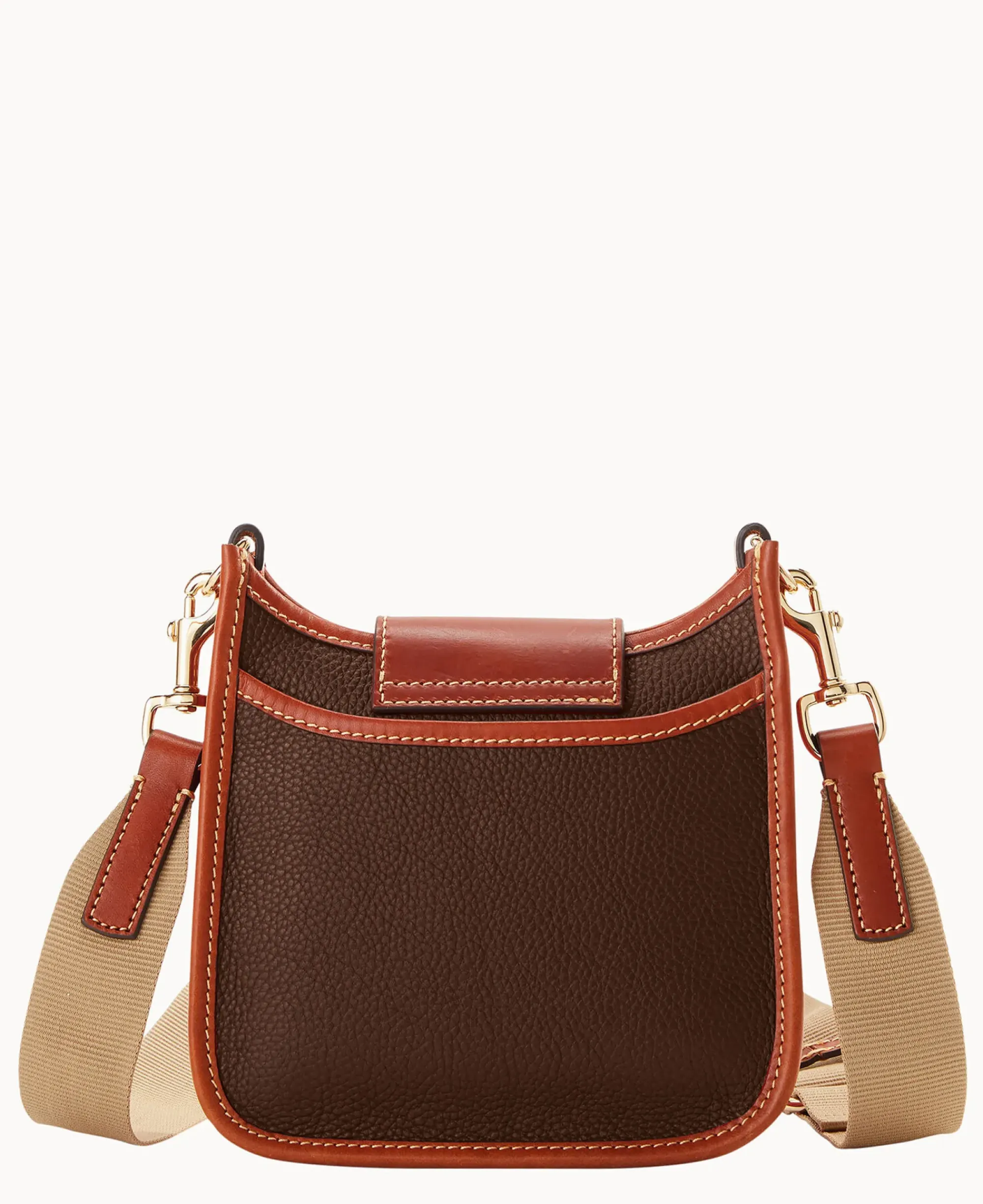 Dooney & Bourke The Pebble Grain Collection|The Pebble Turnlock Collection<Pebble Turnlock Messenger 20 Brown Tmoro