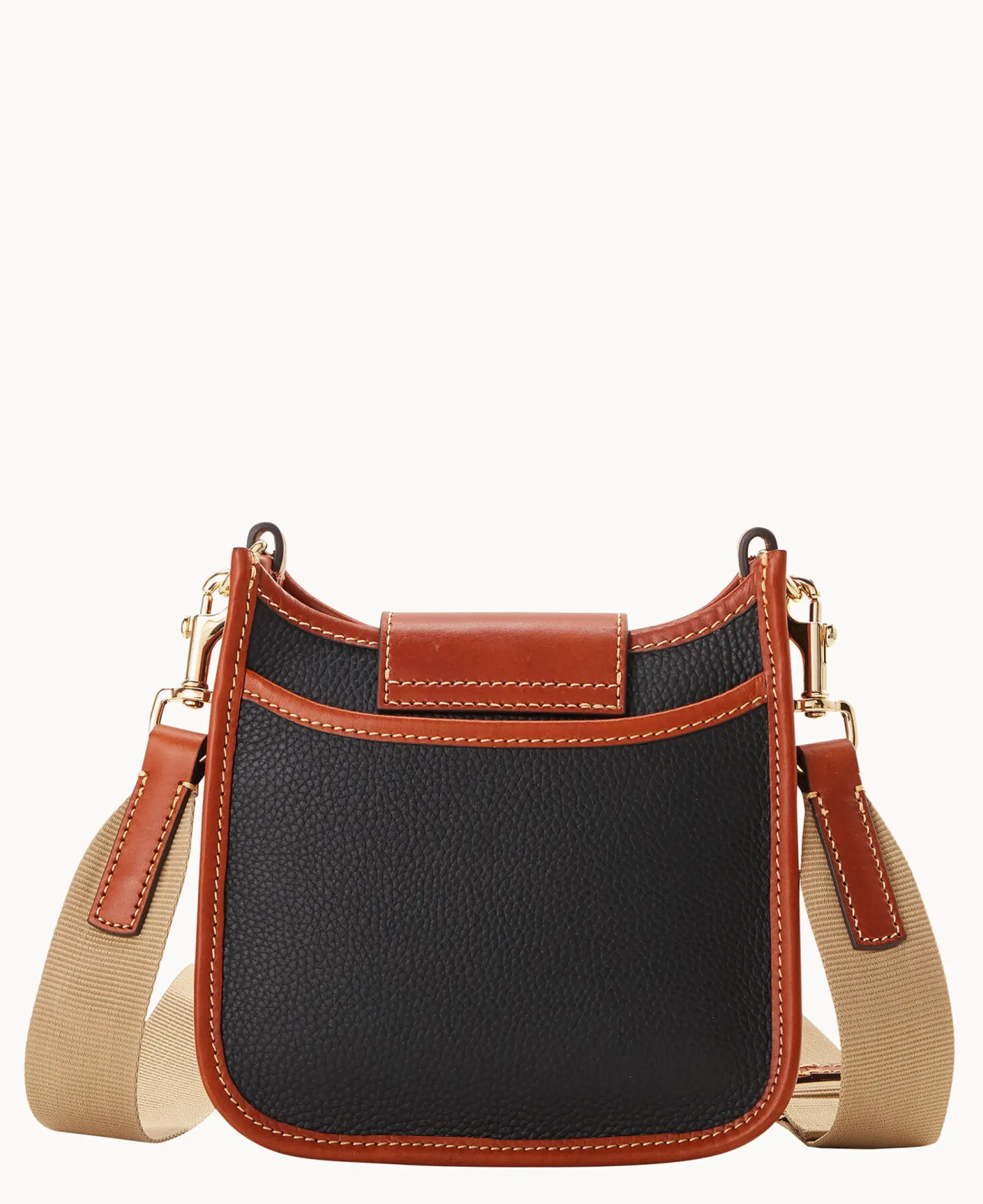 Dooney & Bourke The Pebble Grain Collection|The Pebble Turnlock Collection<Pebble Turnlock Messenger 20 Black