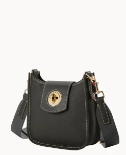 Dooney & Bourke The Pebble Grain Collection|The Pebble Turnlock Collection<Pebble Turnlock Messenger 20 Black