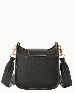 Dooney & Bourke The Pebble Grain Collection|The Pebble Turnlock Collection<Pebble Turnlock Messenger 20 Black