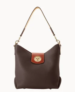 Dooney & Bourke The Pebble Turnlock Collection|Picnic in the Park<Pebble Turnlock Sac 30 Brown Tmoro