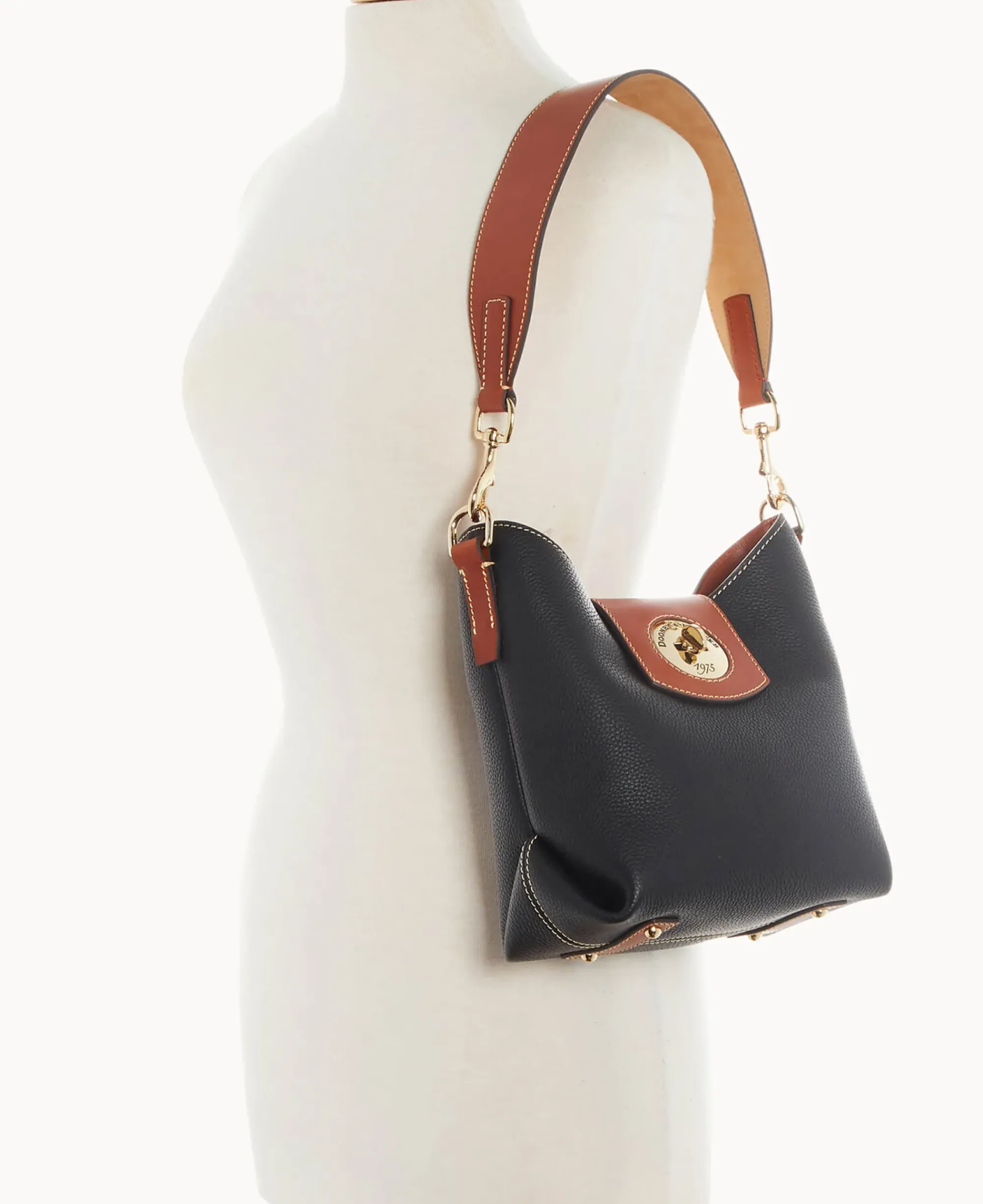 Dooney & Bourke The Pebble Turnlock Collection|Picnic in the Park<Pebble Turnlock Sac 22 Black