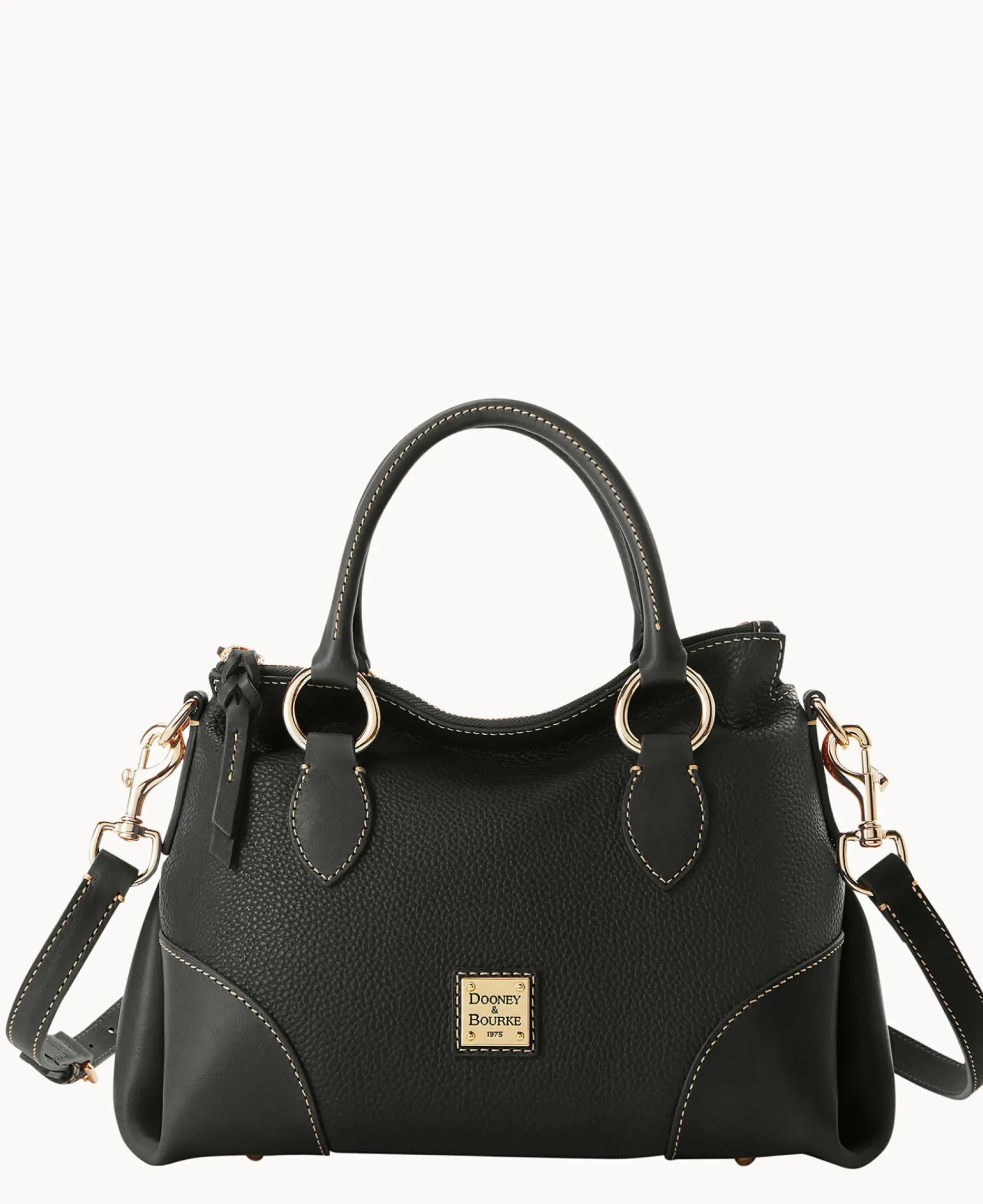 Dooney & Bourke The Pebble Grain Collection|Pebbled Leather<Pebble with Florentine Trim Satchel 30 Black