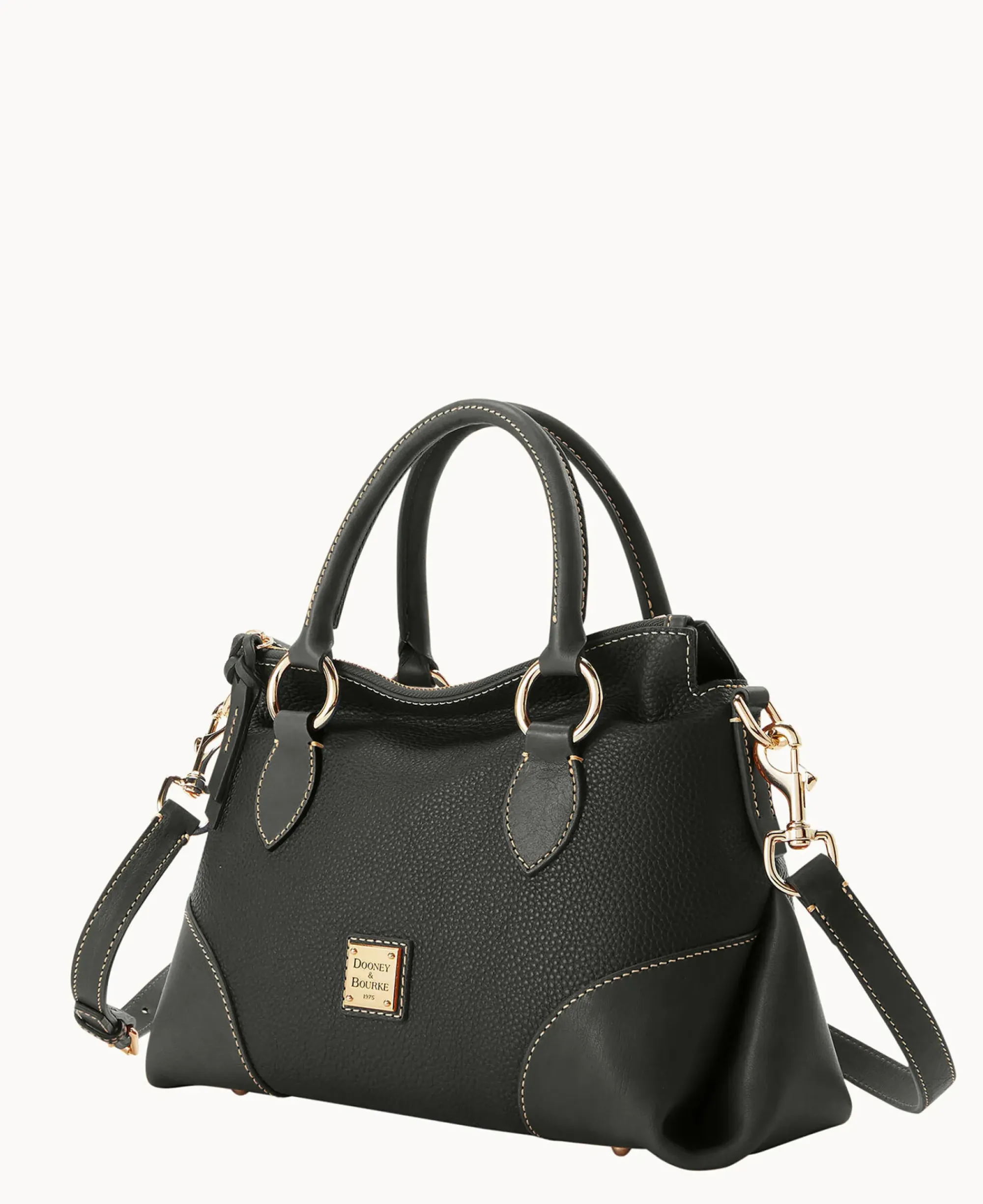 Dooney & Bourke The Pebble Grain Collection|Pebbled Leather<Pebble with Florentine Trim Satchel 30 Black