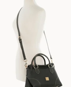Dooney & Bourke The Pebble Grain Collection|Pebbled Leather<Pebble with Florentine Trim Satchel 30 Black