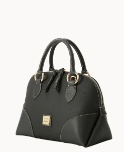 Dooney & Bourke The Pebble Grain Collection|Pebbled Leather<Pebble with Florentine Trim Domed Satchel Black