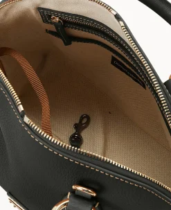Dooney & Bourke The Pebble Grain Collection|Pebbled Leather<Pebble with Florentine Trim Domed Satchel Black
