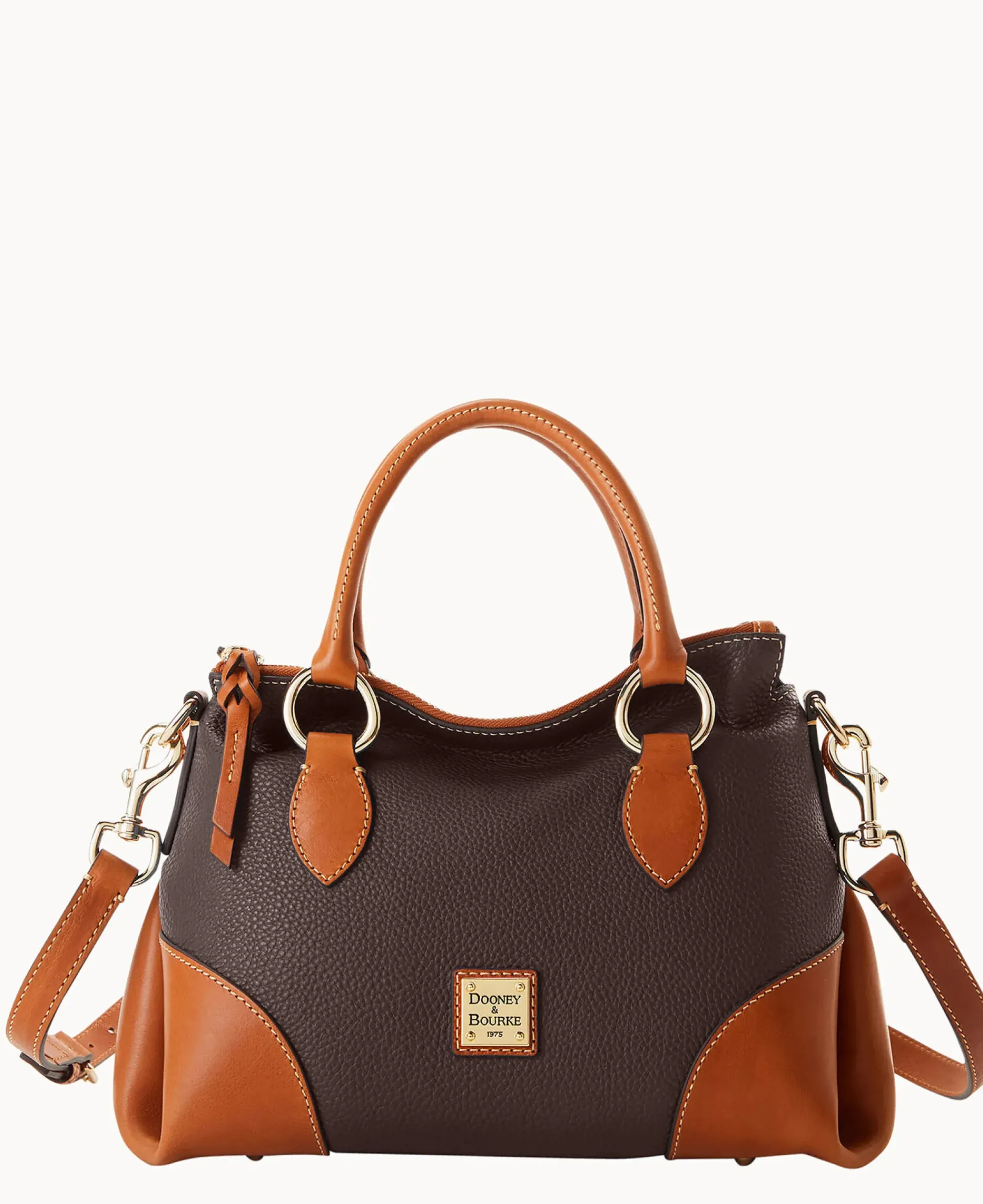 Dooney & Bourke The Pebble Grain Collection|Pebbled Leather<Pebble with Florentine Trim Satchel 30 Brown Tmoro