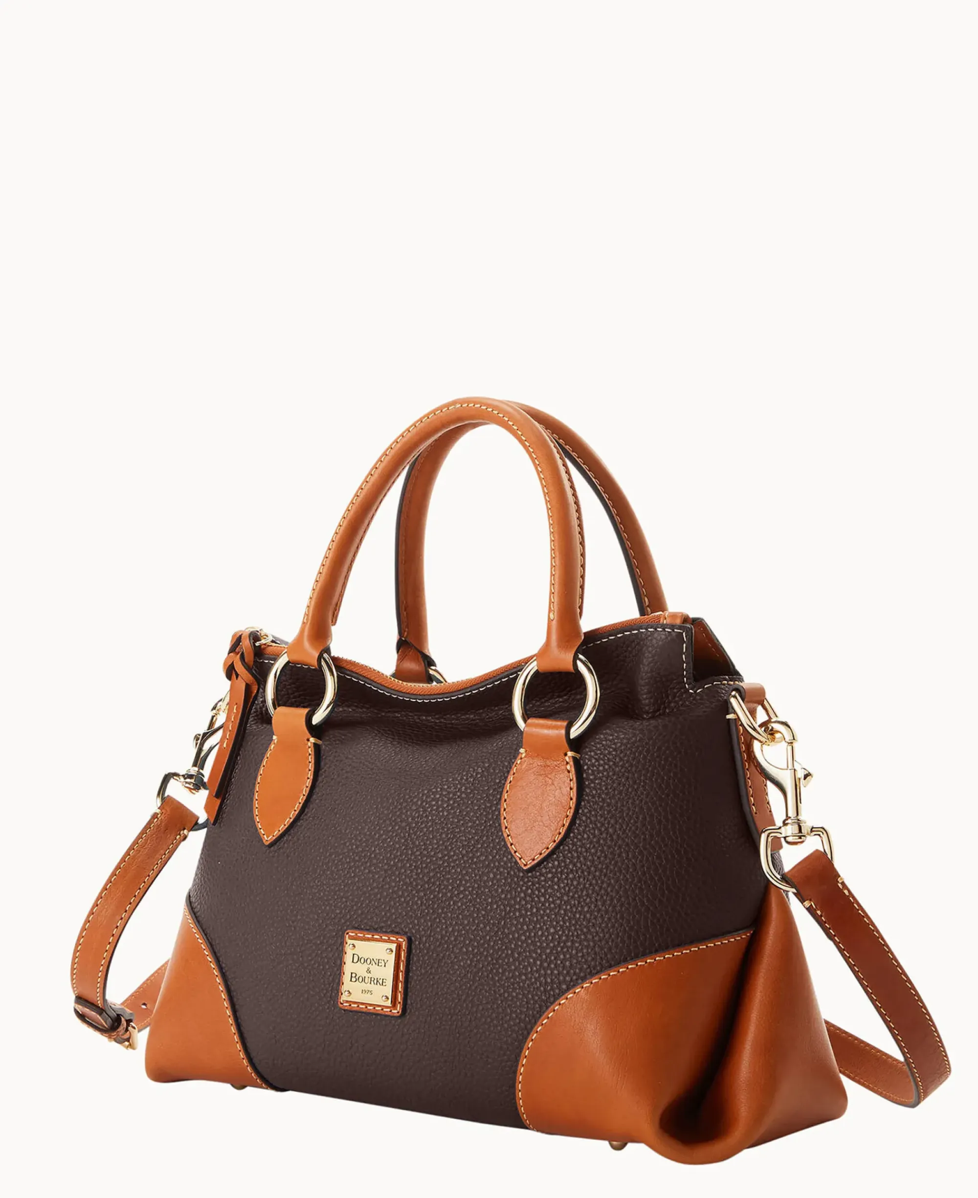 Dooney & Bourke The Pebble Grain Collection|Pebbled Leather<Pebble with Florentine Trim Satchel 30 Brown Tmoro