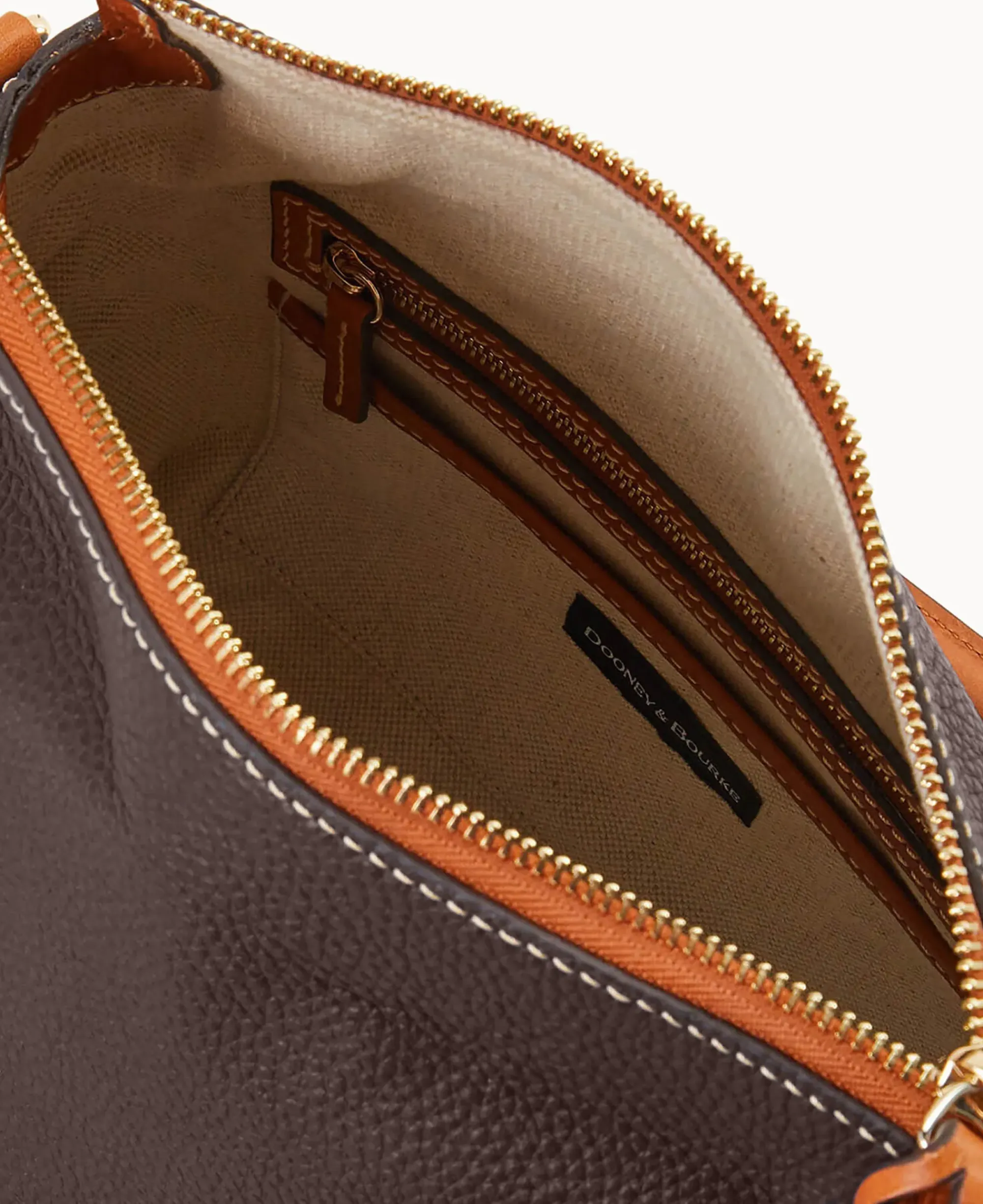 Dooney & Bourke The Pebble Grain Collection|Pebbled Leather<Pebble with Florentine Trim Satchel 30 Brown Tmoro