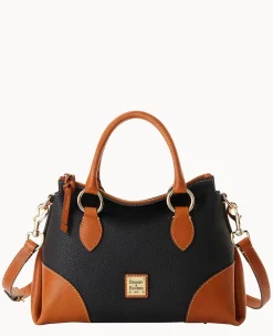Dooney & Bourke The Pebble Grain Collection|Pebbled Leather<Pebble with Florentine Trim Satchel 30 Black