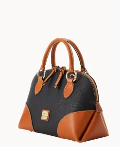 Dooney & Bourke The Pebble Grain Collection|Pebbled Leather<Pebble with Florentine Trim Domed Satchel Black