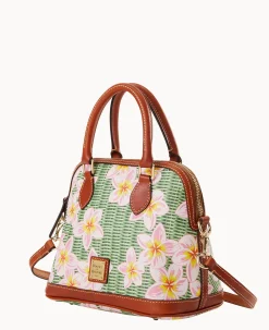 Dooney & Bourke The Plumeria Collection|Spring Style<Plumeria Satchel Pink Green