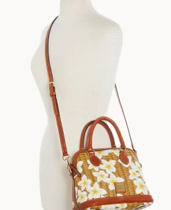 Dooney & Bourke The Plumeria Collection|Spring Style<Plumeria Satchel White