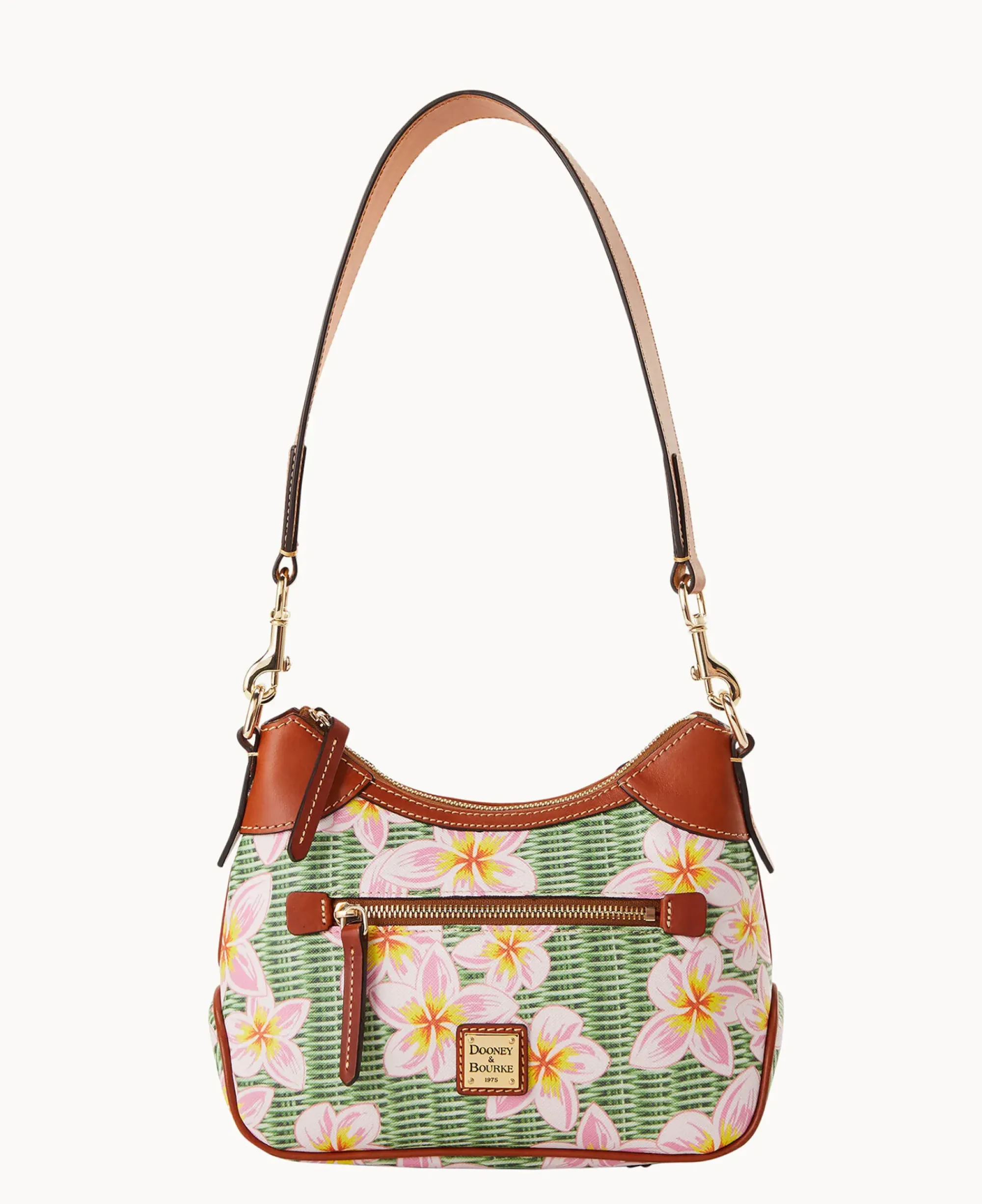 Dooney & Bourke The Plumeria Collection|Spring Style<Plumeria Small Hobo Pink Green