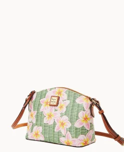 Dooney & Bourke The Plumeria Collection|Spring Style<Plumeria Suki Crossbody Pink Green