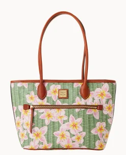 Dooney & Bourke The Plumeria Collection|Spring Style<Plumeria Tote Pink Green
