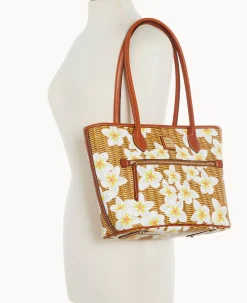 Dooney & Bourke The Plumeria Collection|Spring Style<Plumeria Tote White