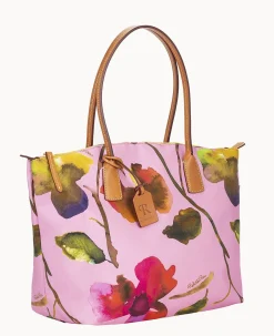 Dooney & Bourke Ready For the Getaway|Printed Fabric<Roberta Pieri Flower Classic Large Robertina Tote Light Pink