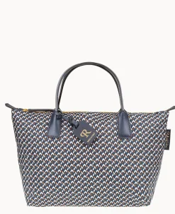 Dooney & Bourke Ready For the Getaway|Printed Fabric<Roberta Pieri Tatami Classic Small Robertina Tote Midnight Blue