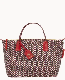 Dooney & Bourke Ready For the Getaway|Printed Fabric<Roberta Pieri Tatami Classic Small Robertina Tote Ruby