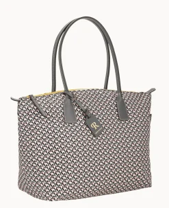 Dooney & Bourke Ready For the Getaway|Printed Fabric<Roberta Pieri Tatami Classic Large Robertina Tote Rose