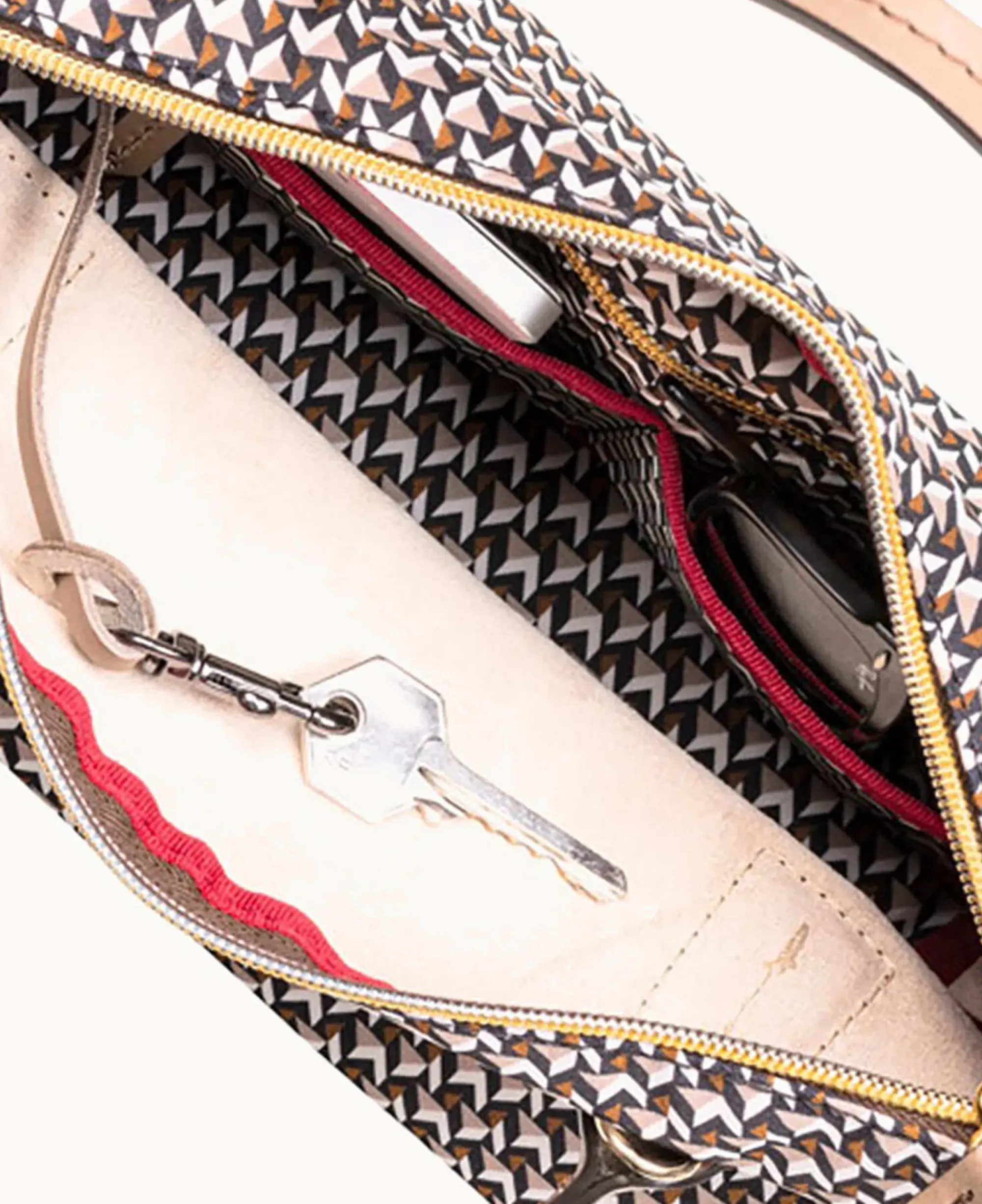 Dooney & Bourke Ready For the Getaway|Printed Fabric<Roberta Pieri Tatami Classic Mini Robertina Tote Taupe