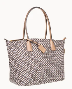 Dooney & Bourke Ready For the Getaway|Printed Fabric<Roberta Pieri Tatami Classic Large Robertina Tote Taupe