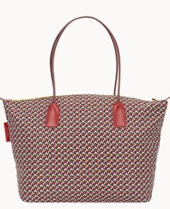 Dooney & Bourke Ready For the Getaway|Printed Fabric<Roberta Pieri Tatami Classic Large Robertina Tote Ruby