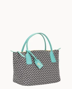 Dooney & Bourke Ready For the Getaway|Printed Fabric<Roberta Pieri Tatami Fun Mini Robertina Tote Aqua