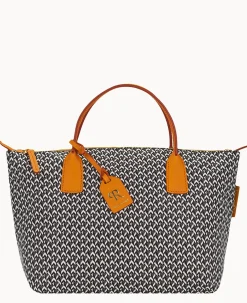 Dooney & Bourke Ready For the Getaway|Printed Fabric<Roberta Pieri Tatami Fun Small Robertina Tote Pumpkin