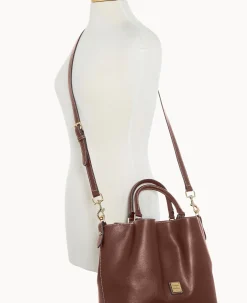 Dooney & Bourke The Saffiano Collection|Textured Leather<Saffiano Barlow Amber