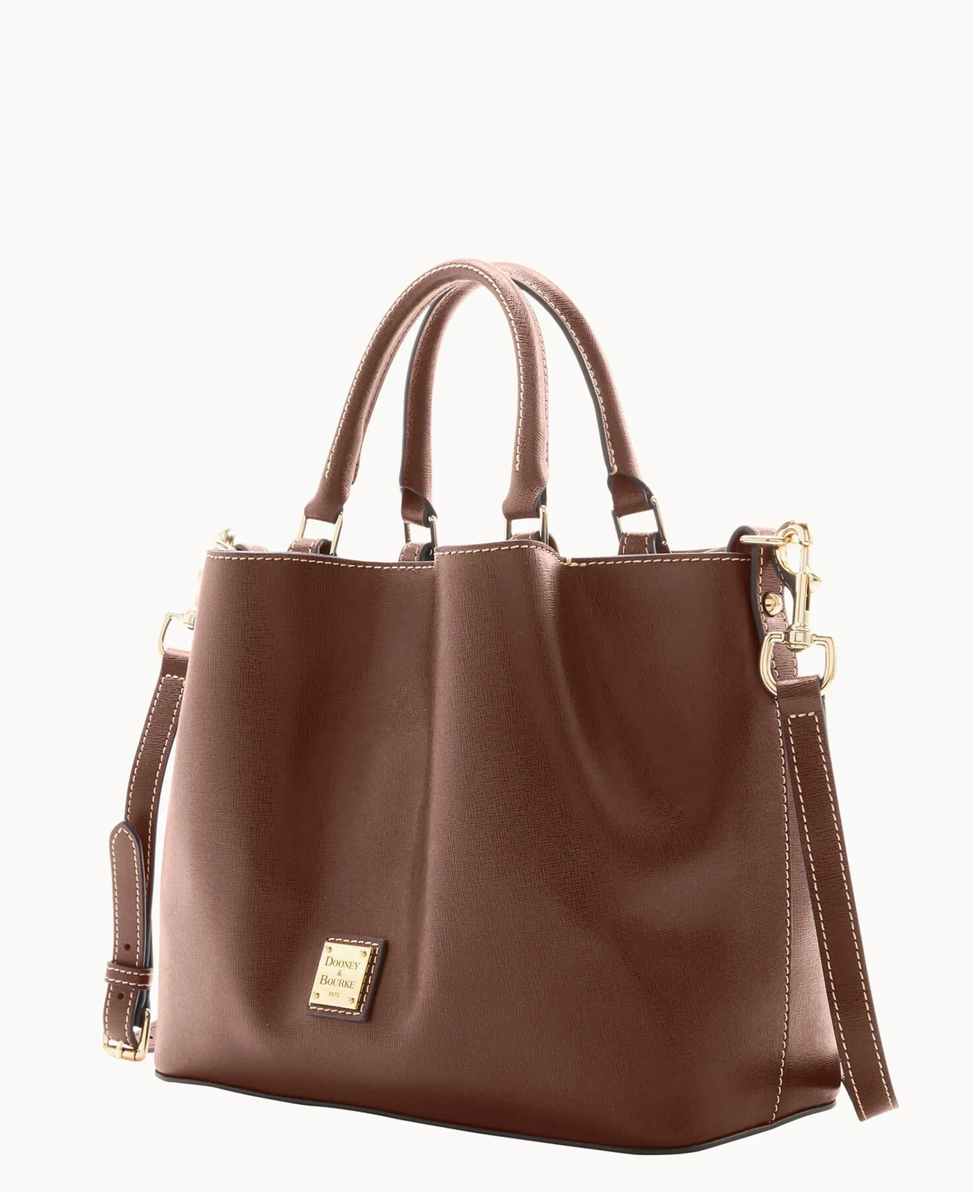 Dooney & Bourke The Saffiano Collection|Textured Leather<Saffiano Barlow Amber