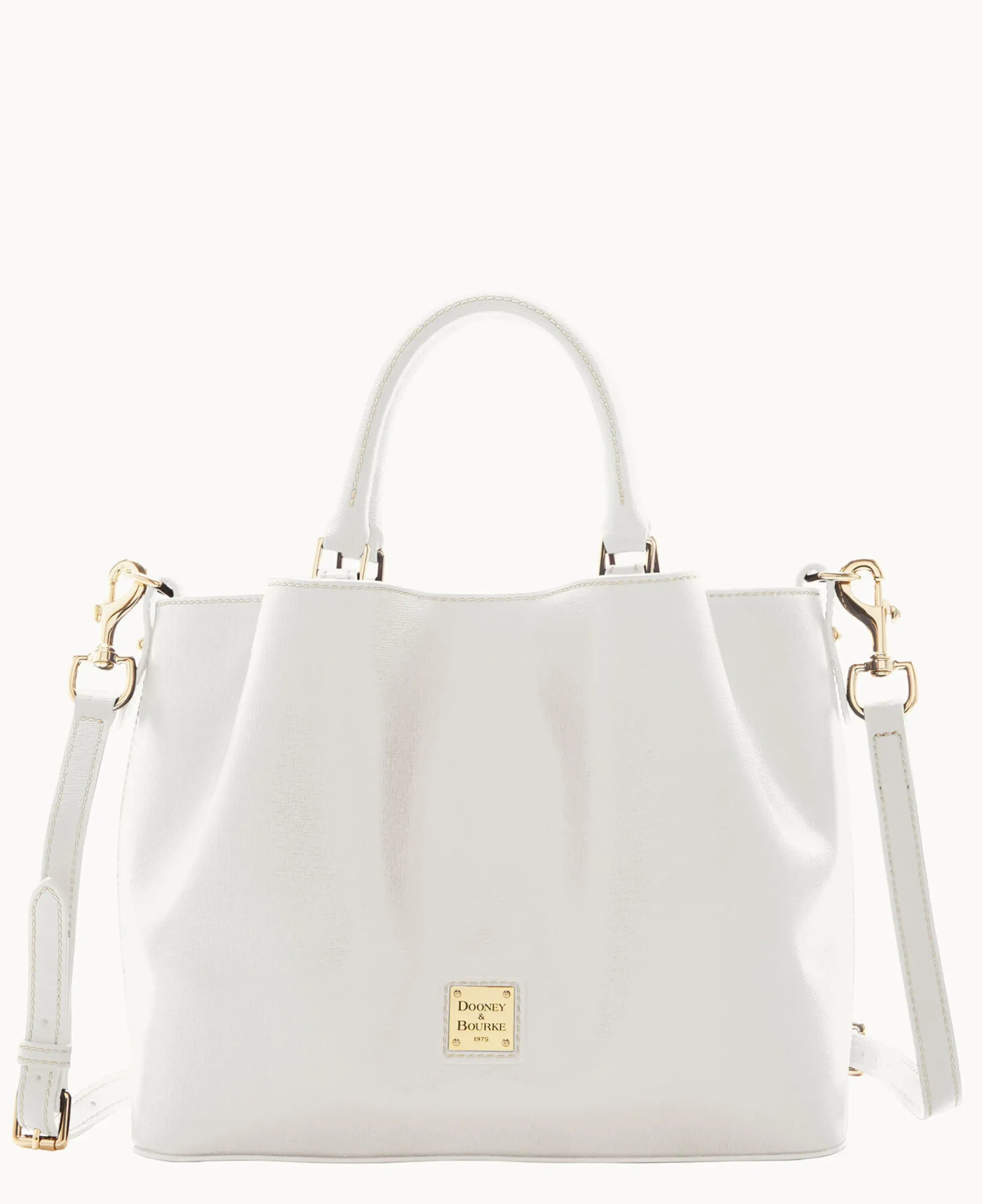 Dooney & Bourke The Saffiano Collection|Textured Leather<Saffiano Barlow Ecru