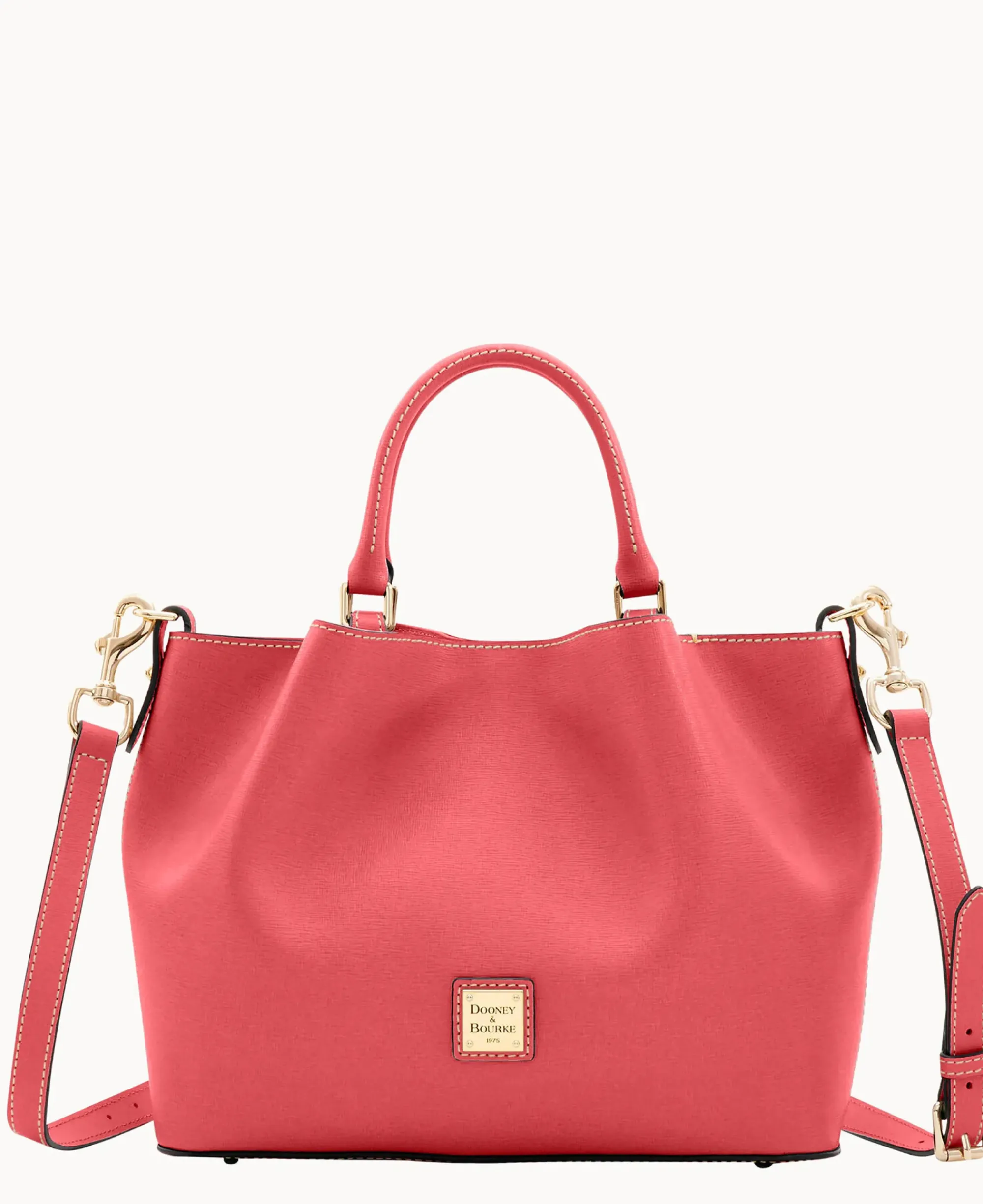 Dooney & Bourke The Saffiano Collection|Ready For the Getaway<Saffiano Brenna Bubble Gum