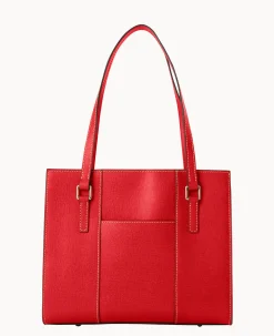 Dooney & Bourke The Saffiano Collection|Textured Leather<Saffiano Charlotte Tomato