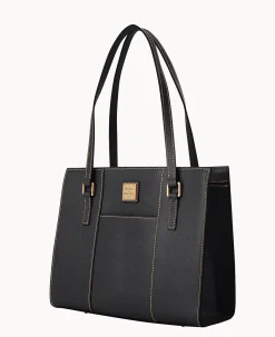 Dooney & Bourke The Saffiano Collection|Textured Leather<Saffiano Charlotte Black Black