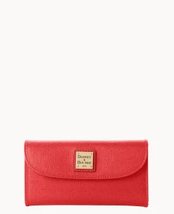 Dooney & Bourke The Saffiano Collection|Grab and Go<Saffiano Continental Clutch Tomato