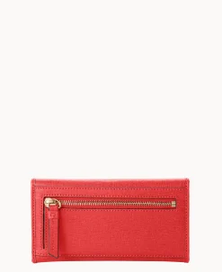 Dooney & Bourke The Saffiano Collection|Grab and Go<Saffiano Continental Clutch Tomato