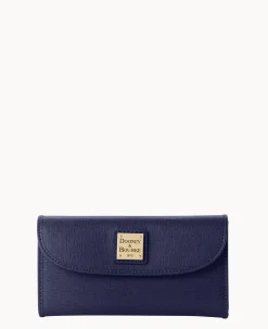 Dooney & Bourke The Saffiano Collection|Grab and Go<Saffiano Continental Clutch Marine