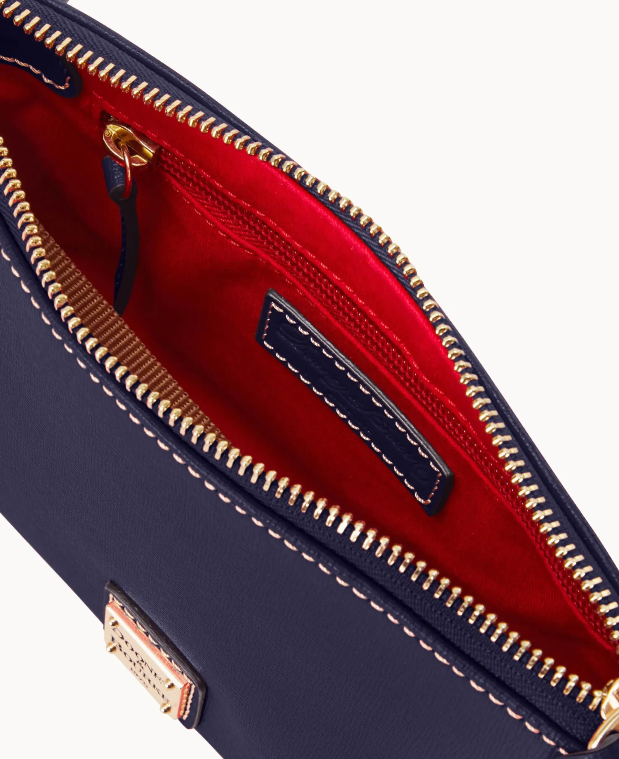 Dooney & Bourke The Saffiano Collection|Textured Leather<Saffiano Crossbody Pouchette Marine