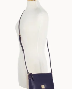 Dooney & Bourke The Saffiano Collection|Textured Leather<Saffiano Crossbody Pouchette Marine