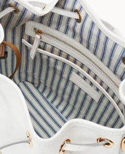 Dooney & Bourke The Saffiano Collection|Ready For the Getaway<Saffiano Drawstring Off White