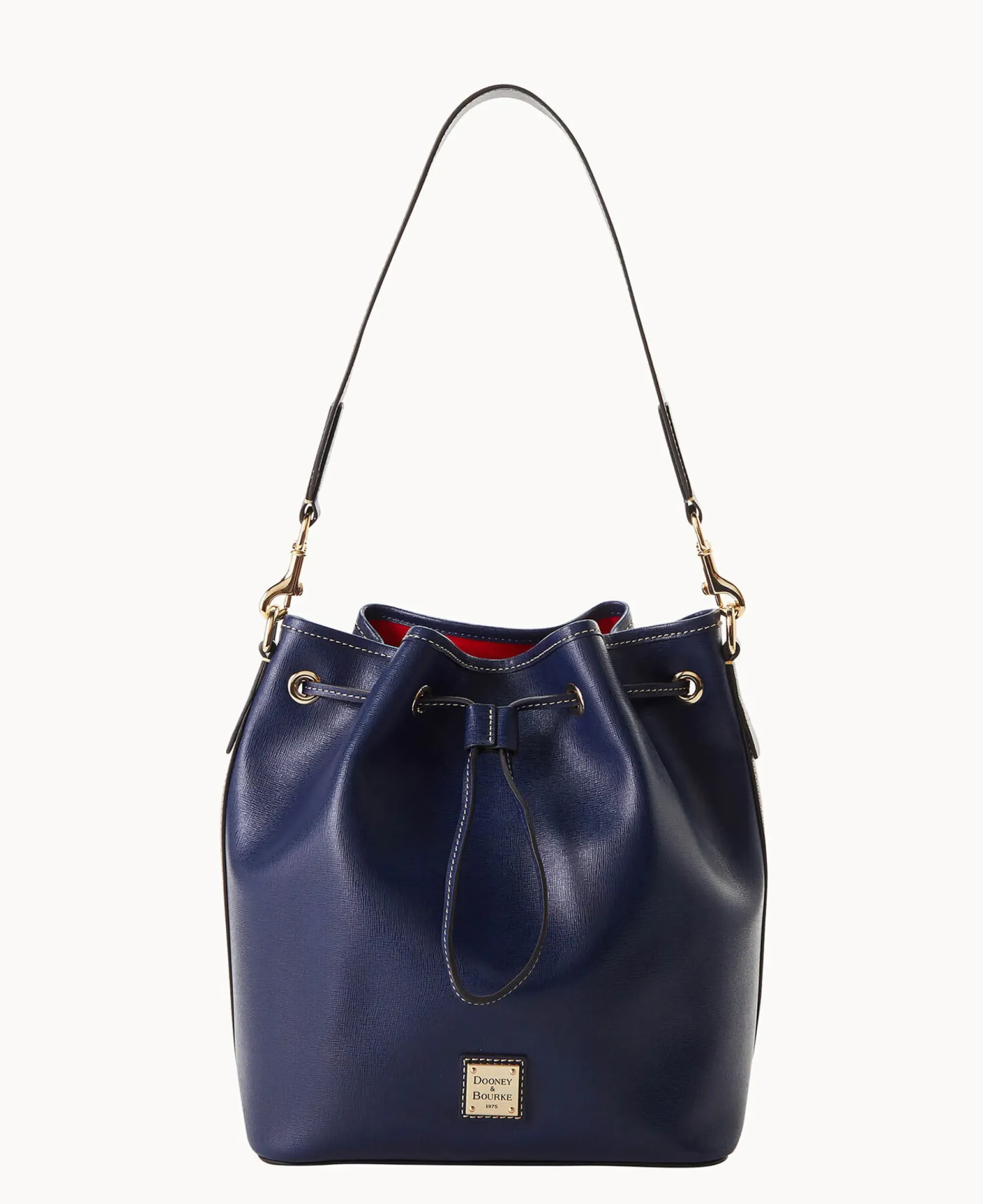 Dooney & Bourke The Saffiano Collection|Textured Leather<Saffiano Drawstring Marine