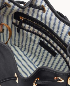 Dooney & Bourke The Saffiano Collection|Ready For the Getaway<Saffiano Drawstring Black